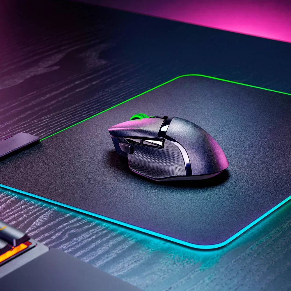 Dual Mode Wireless Gaming Mouse with RGB Lighting