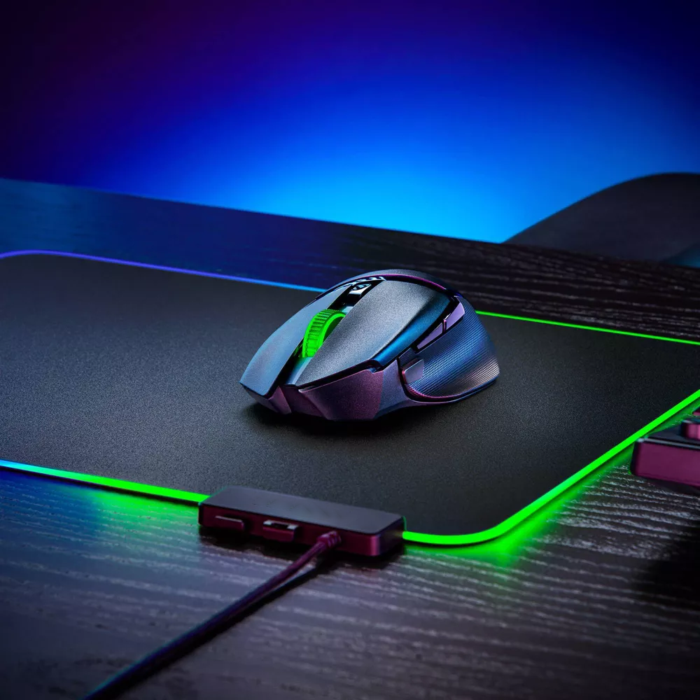 Dual Mode Wireless Gaming Mouse with RGB Lighting