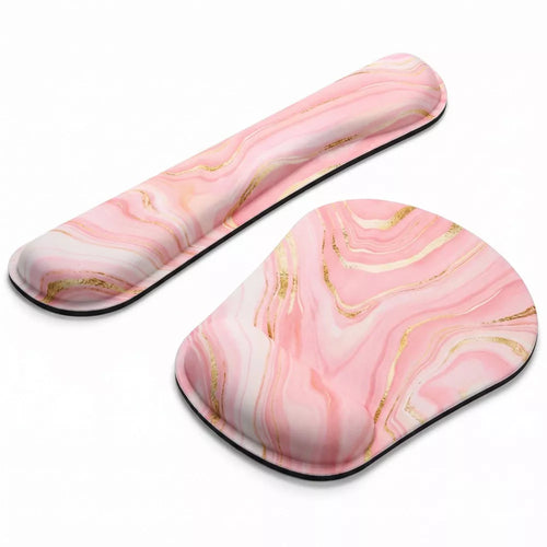 Marble Pattern Gel Wrist Rest & Mouse Pad Combo